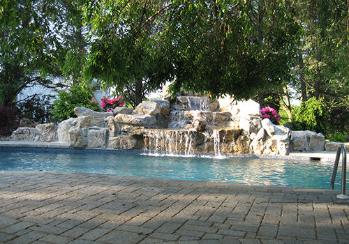 Waterfall Pool Installation